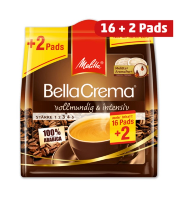 Melitta Bella Crema Vollmundig Pads 18szt 120g