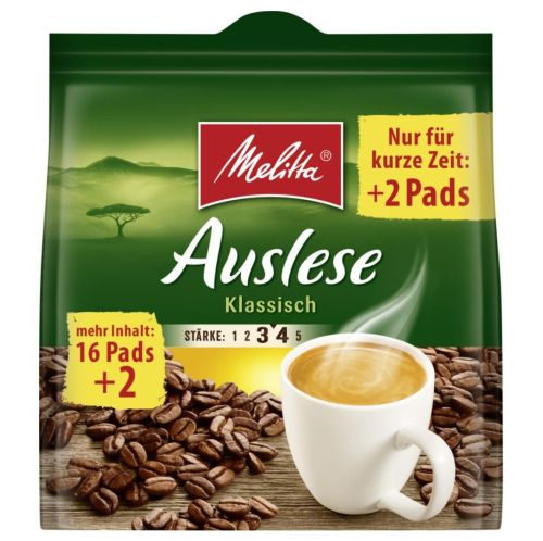 Melitta Auslese Klassisch Pads 18szt 126g