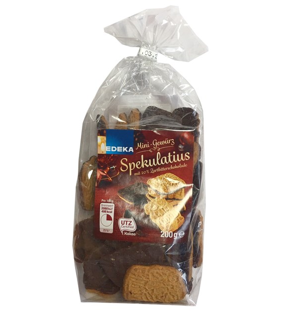 Edeka Mini Gewurz Spekulatius Zartbitterschok 200g