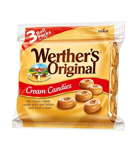 Werther's Original Cream Candies 3x50g 150g