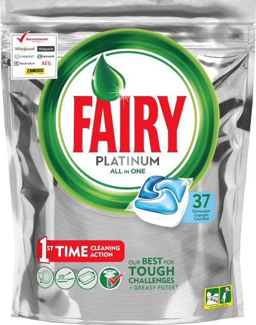 Fairy Platinum All in One Cool Blue 37szt 551g