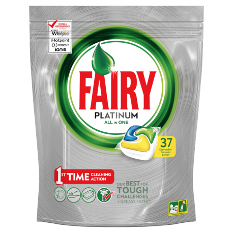 Fairy Platinum All in One Lemon Tabs 37szt 551g