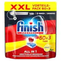 Finish All in 1 Tabs Citrus 60+3szt 1kg