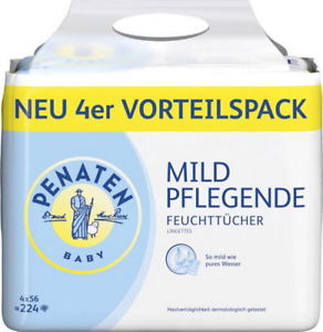 Penaten Mild Pflegende Chusteczki 4x56szt 224szt