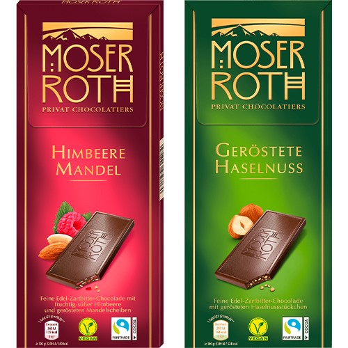 Moser Roth Haselnuss / Himbere Czekolada 125g