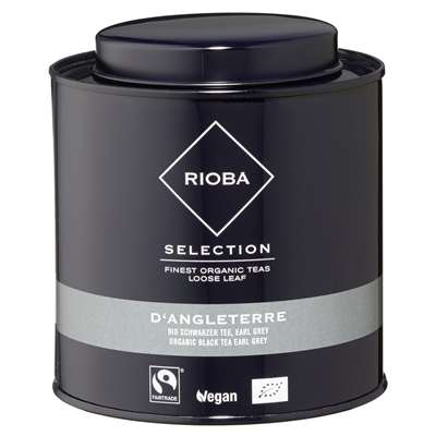 Rioba d'Angleterre Black Earl Gray Liściast P 140g