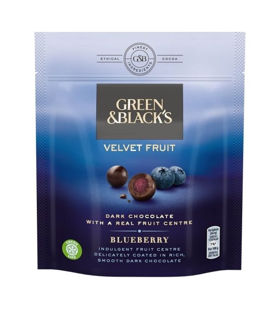 Green&Black's Velvet Fruit Blueberry 120g