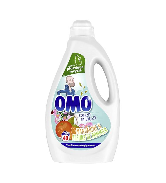 OMO Mandarine & Fleurs de Pommier Gel 40p 2L