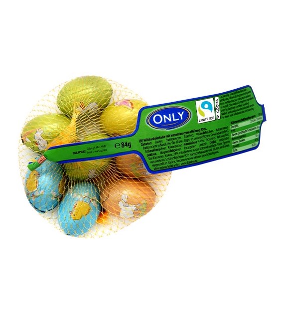 Only Milk Chocolate Eggs Hazelnut Siatka 84g