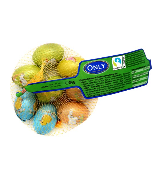 Only Milk Chocolate Eggs Hazelnut Siatka 84g