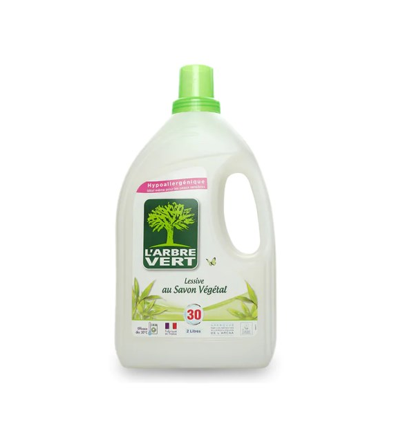 L'Arbre Vert Lessive Savon Vegetal Gel 30p 2L