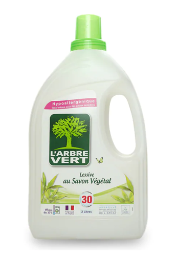 L'Arbre Vert Lessive Savon Vegetal Gel 30p 2L