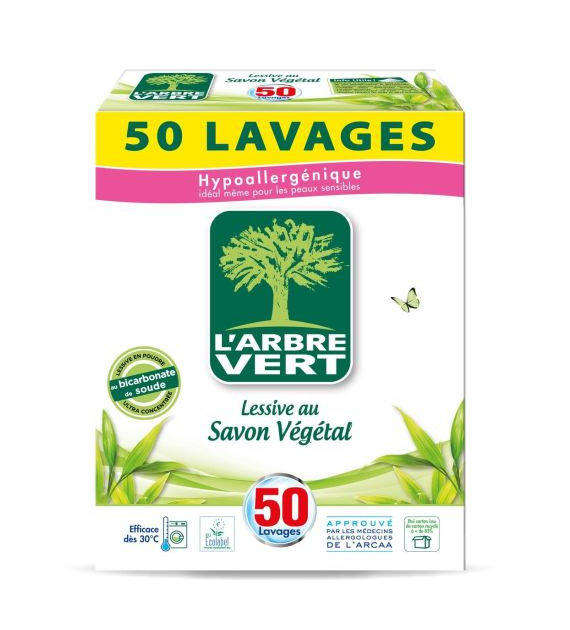 L'Arbre Vert Lessive Savon Vegetal Prosz 50p 2,5kg