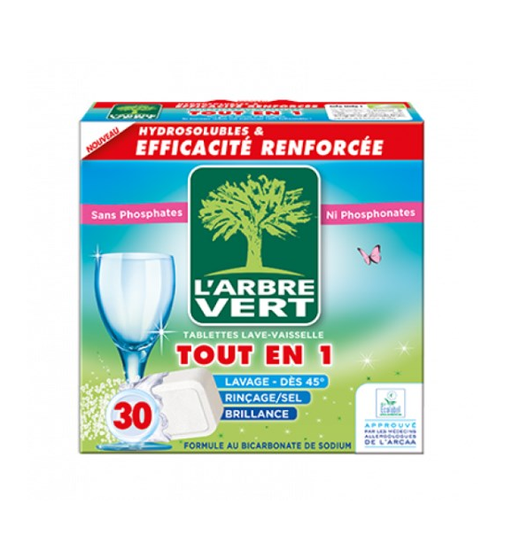 L'Arbre Vert Tablettes Lave-Vaisselle 30szt 547g