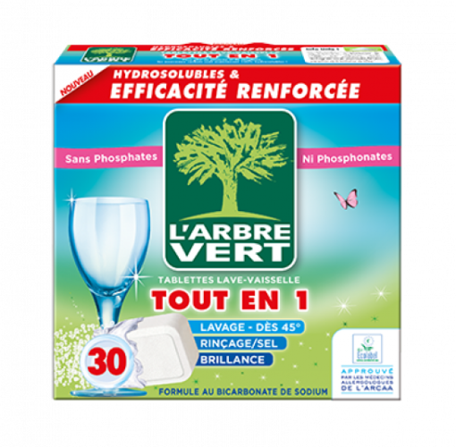 L'Arbre Vert Tablettes Lave-Vaisselle 30szt 547g