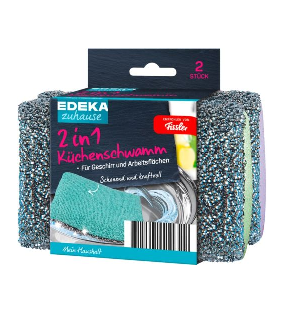Edeka 2in1 Kuchenschwamm Gąbka 2szt