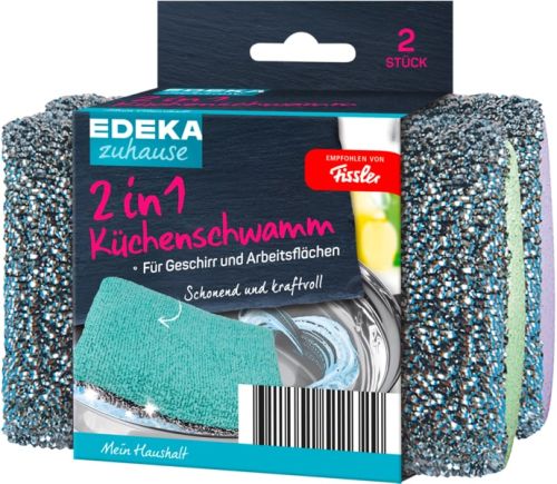 Edeka 2in1 Kuchenschwamm Gąbka 2szt