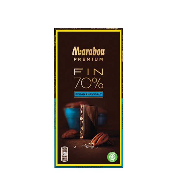 Marabou Premium Fin 70% Pekan & Havssalt Czek 100g