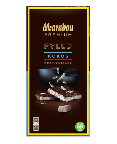 Marabou Premium Fylld Kokos Czekolada 150g