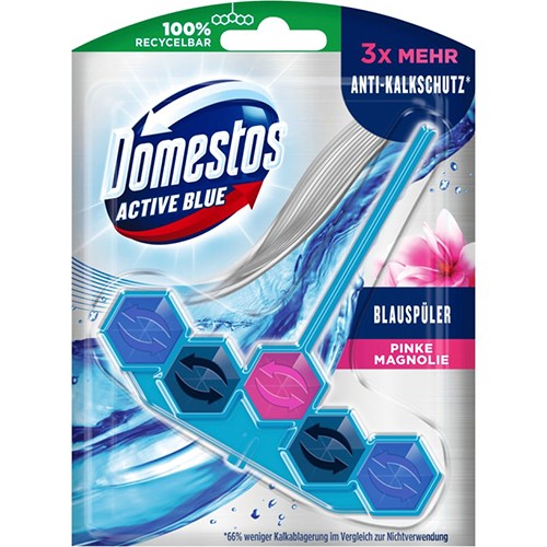 Domestos Active Blue Pinke Magnolie WC 53g