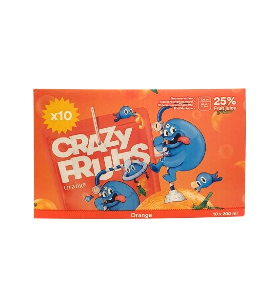 Crazy Fruits Orange 10x200ml