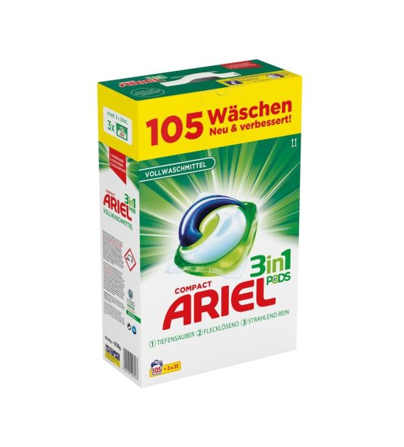 Ariel 3in1 Pods Universal Caps 105p 3,1kg
