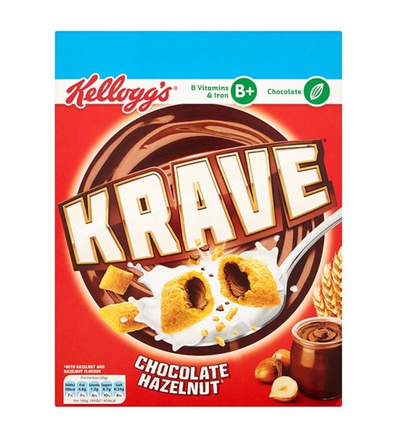 Kellogg's Krave Chocolate Hazelnut 375g