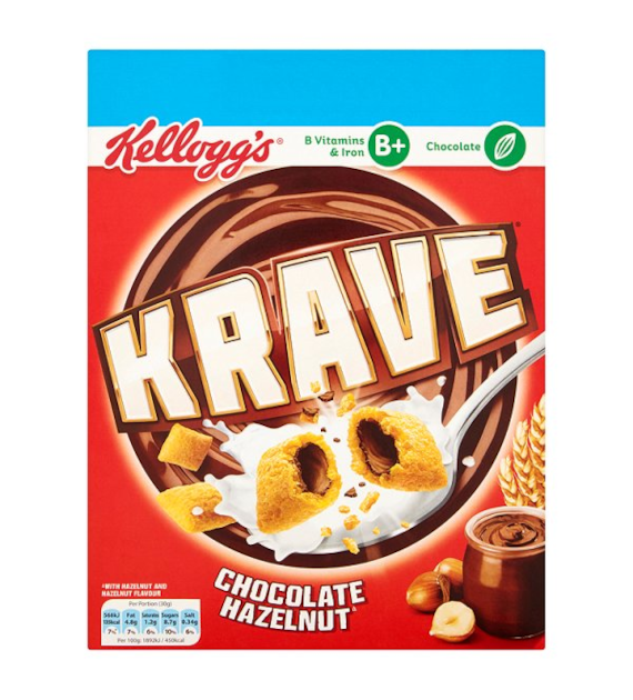 Kellogg's Krave Chocolate Hazelnut 375g