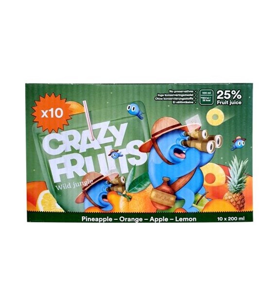 Crazy Fruits Wild Jungle 10x200ml