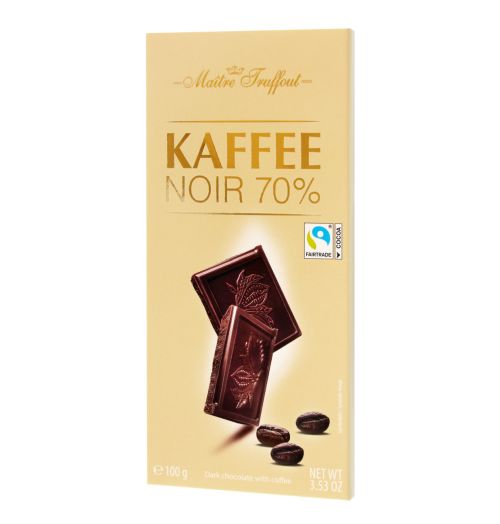 Maitre Truffout Kaffe Noir 70% Czekolada 100g