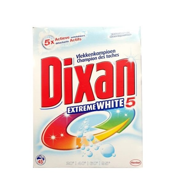 Dixan Extreme White 5 Proszek 45p 3,6kg