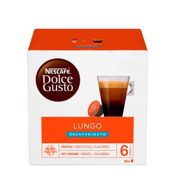 D.Gusto Lungo Decaffeinato Caps 16szt 112g