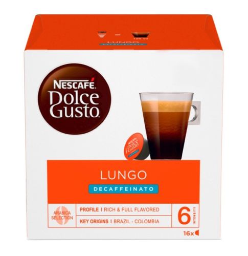 D.Gusto Lungo Decaffeinato Caps 16szt 112g