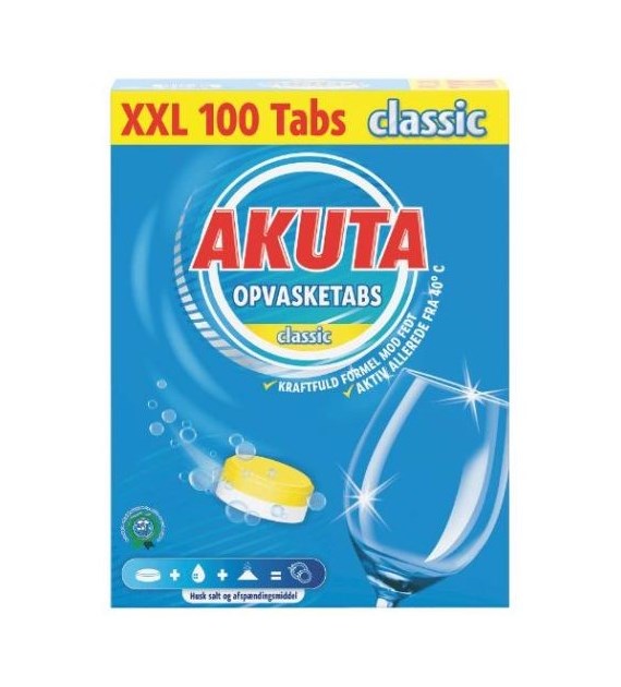 Akuta Opvasketabs Tabletki Zmywarka 100szt 1,2kg *