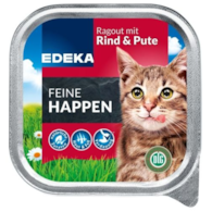 Edeka Feine Happen Rind Pute dla Kota 100g