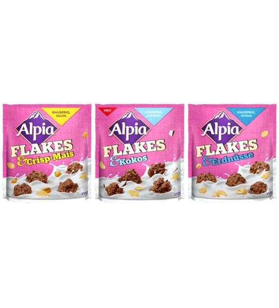 Alpia Flakes Crisp-Mais/Kokos/Erdnusse 150g