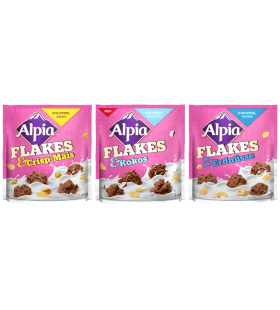 Alpia Flakes Crisp-Mais/Kokos/Erdnusse 150g