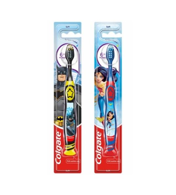 Colgate 6+ Soft WonderWoman / Batman Szczot 1szt
