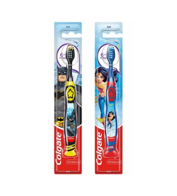 Colgate 6+ Soft WonderWoman / Batman Szczot 1szt
