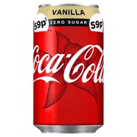 Coca Cola Vanilla Zero Sugar Puszka 330ml
