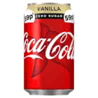 Coca Cola Vanilla Zero Sugar Puszka 330ml