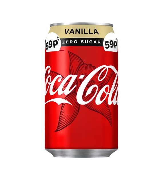 Coca Cola Vanilla Zero Sugar Puszka 330ml