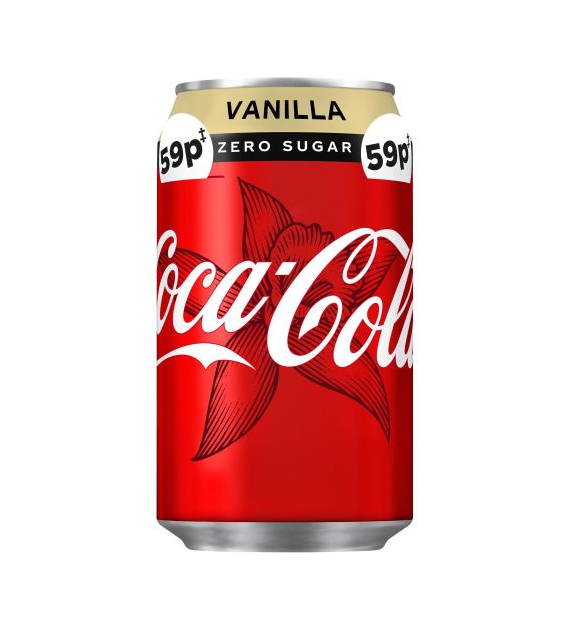 Coca Cola Vanilla Zero Sugar Puszka 330ml