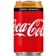Coca Cola Peach Zero Sugar Puszka 330ml