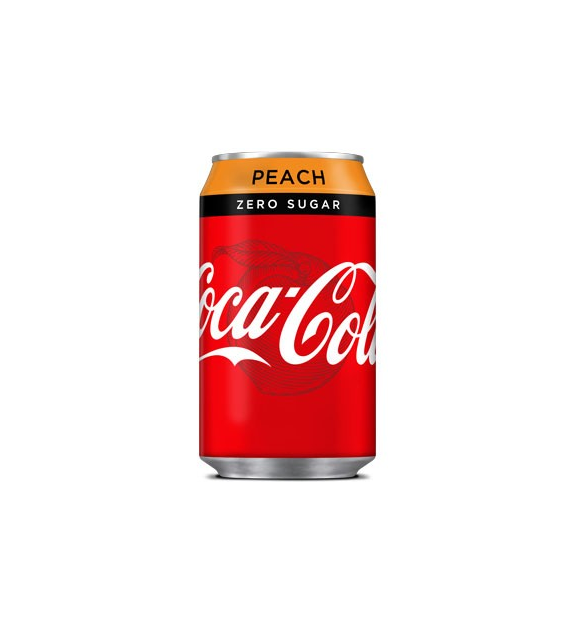 Coca Cola Peach Zero Sugar Puszka 330ml