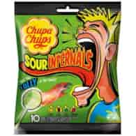 Chupa Chups Sour Infernals Lolly Lizaki 114g
