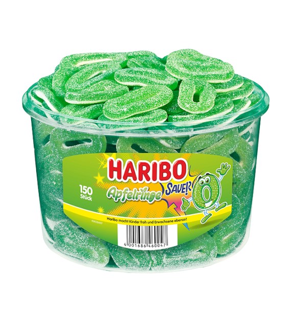 Haribo Apfelringe Sauer Żelki 150szt 1,2kg
