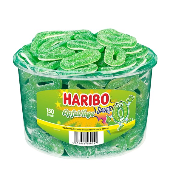 Haribo Apfelringe Sauer Żelki 150szt 1,2kg