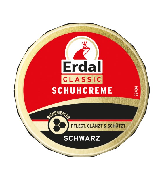 Erdal Schuhcreme Schwarz Czarna Pasta Słoik 75ml