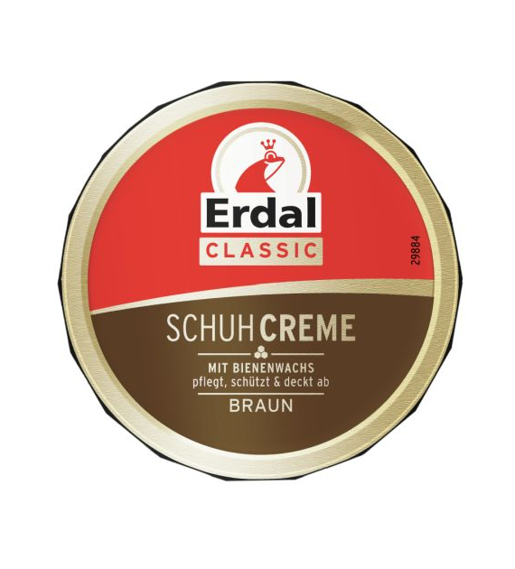 Erdal Schuhcreme Braun Brązowa Pasta Słoik 75ml